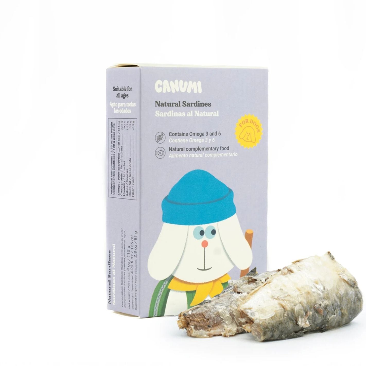 Sardines naturelles Canumi - 115g