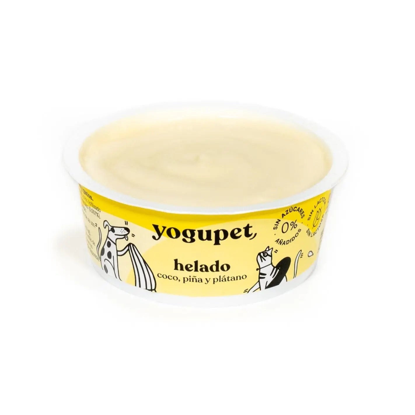 Yaourt glacé pour chien et chat sans lactose - Coco, banane, ananas