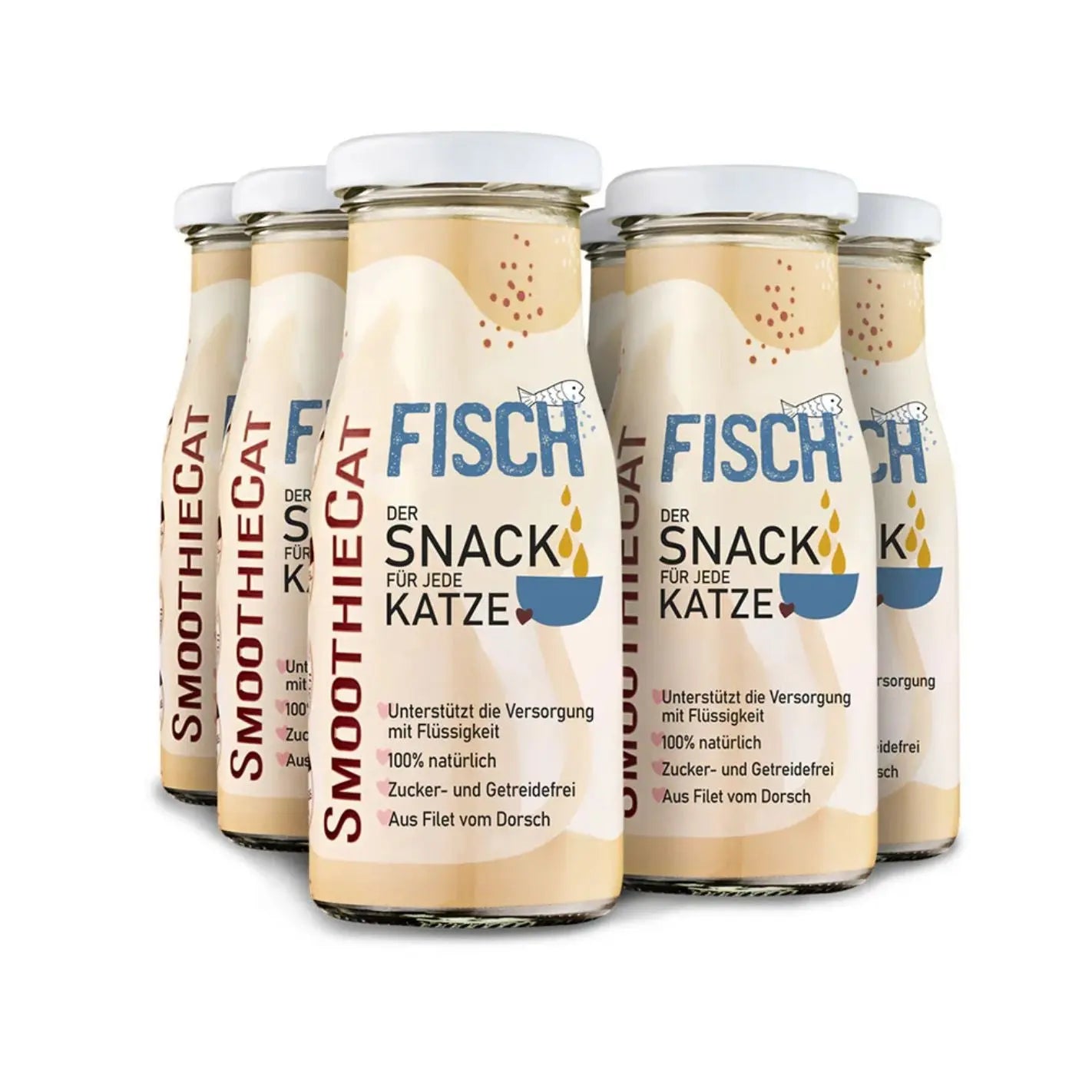 Smoothie pour chat au poisson 100% naturel - 150 ml