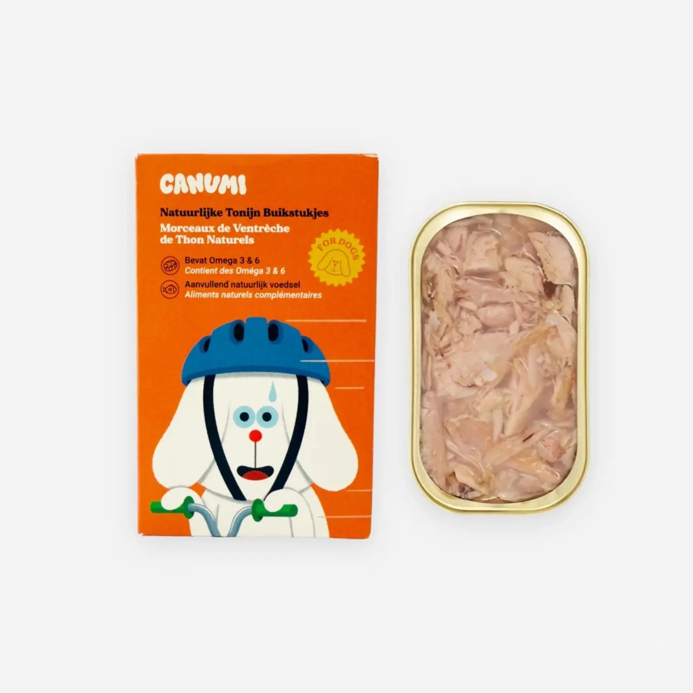 Morceaux de thon en conserve 100% naturel Canumi - 120g