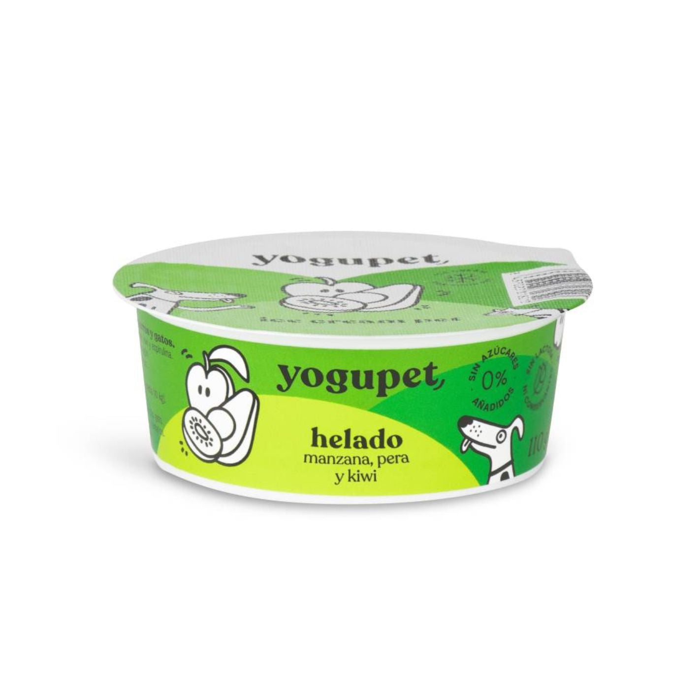 Yaourt glacé pour chien et chat sans lactose - Kiwi