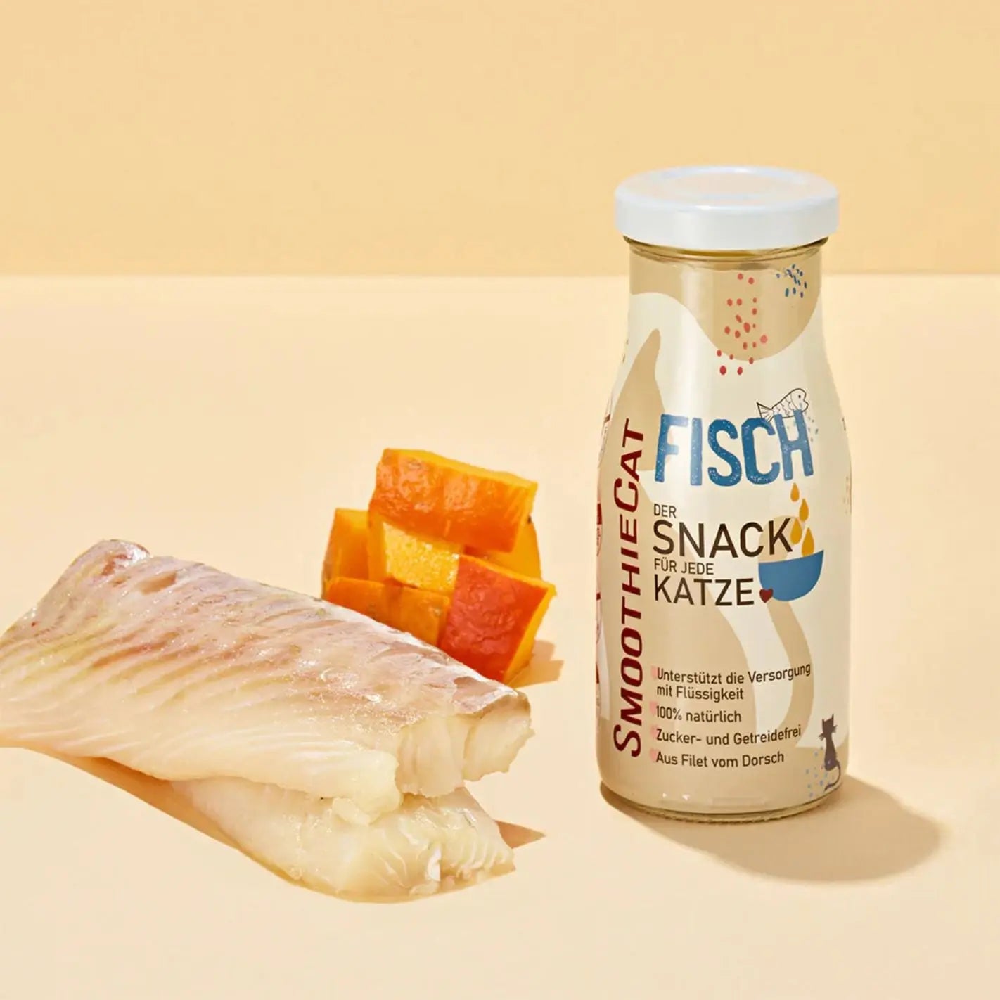 Smoothie pour chat au poisson 100% naturel - 150 ml