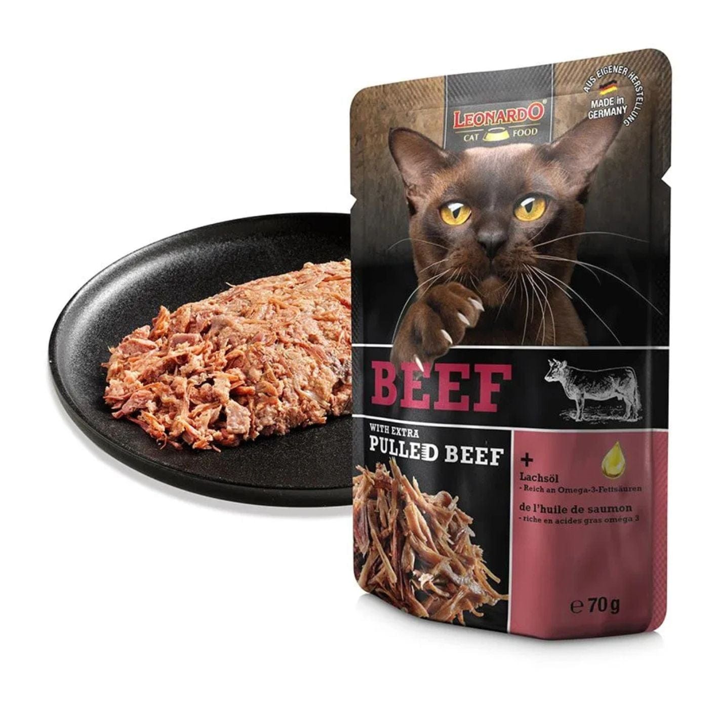 Effilochés au boeuf sans céréales - Leonardo - 70g
