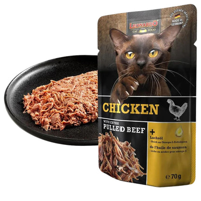 Effilochés au poulet pour chat - 100% naturel