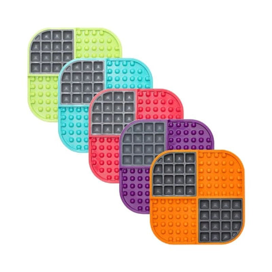 Lickimat Slomo - Tapis de léchage anti-glouton pour chien et chat