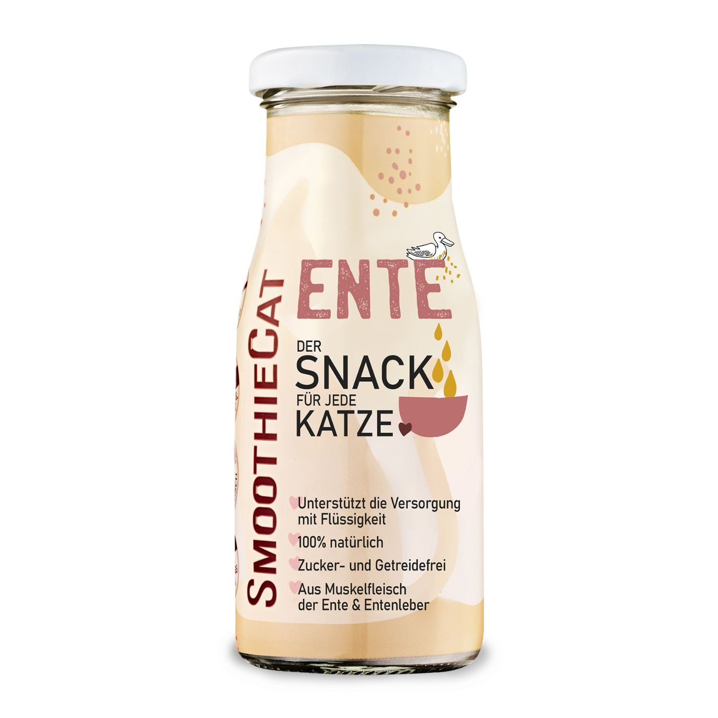 Smoothie pour chat au canard 100% naturel - 150ml