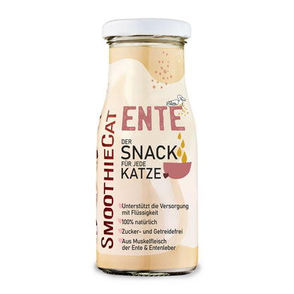Smoothie pour chat au canard 100% naturel - 150ml