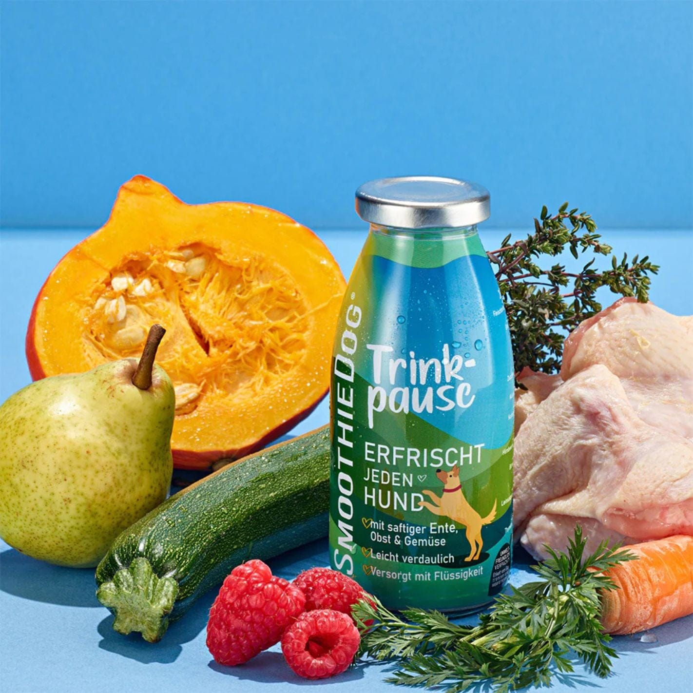 Smoothie pour chien au canard 100% naturel - 250ml