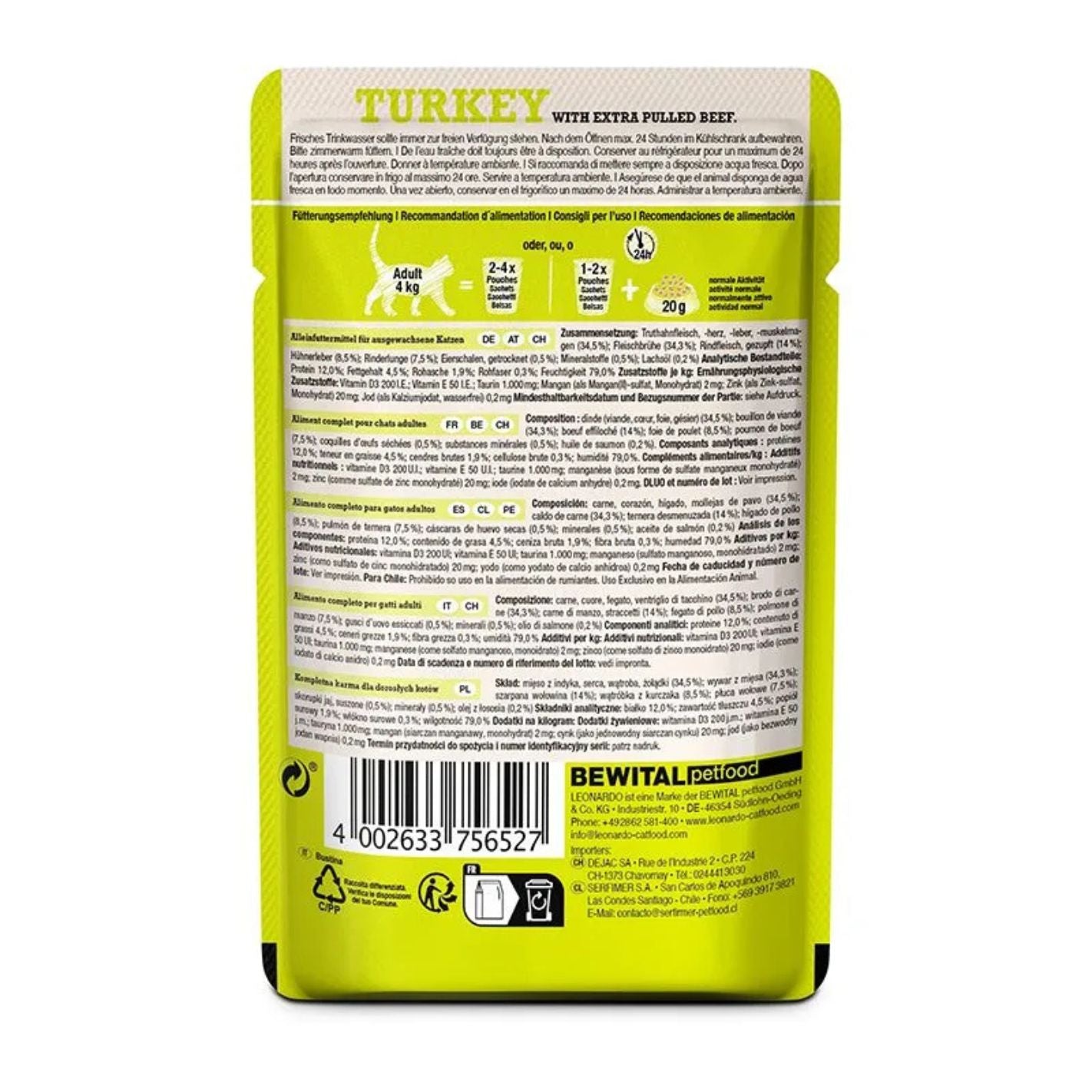 Effilochés à la dinde sans céréales - 70g